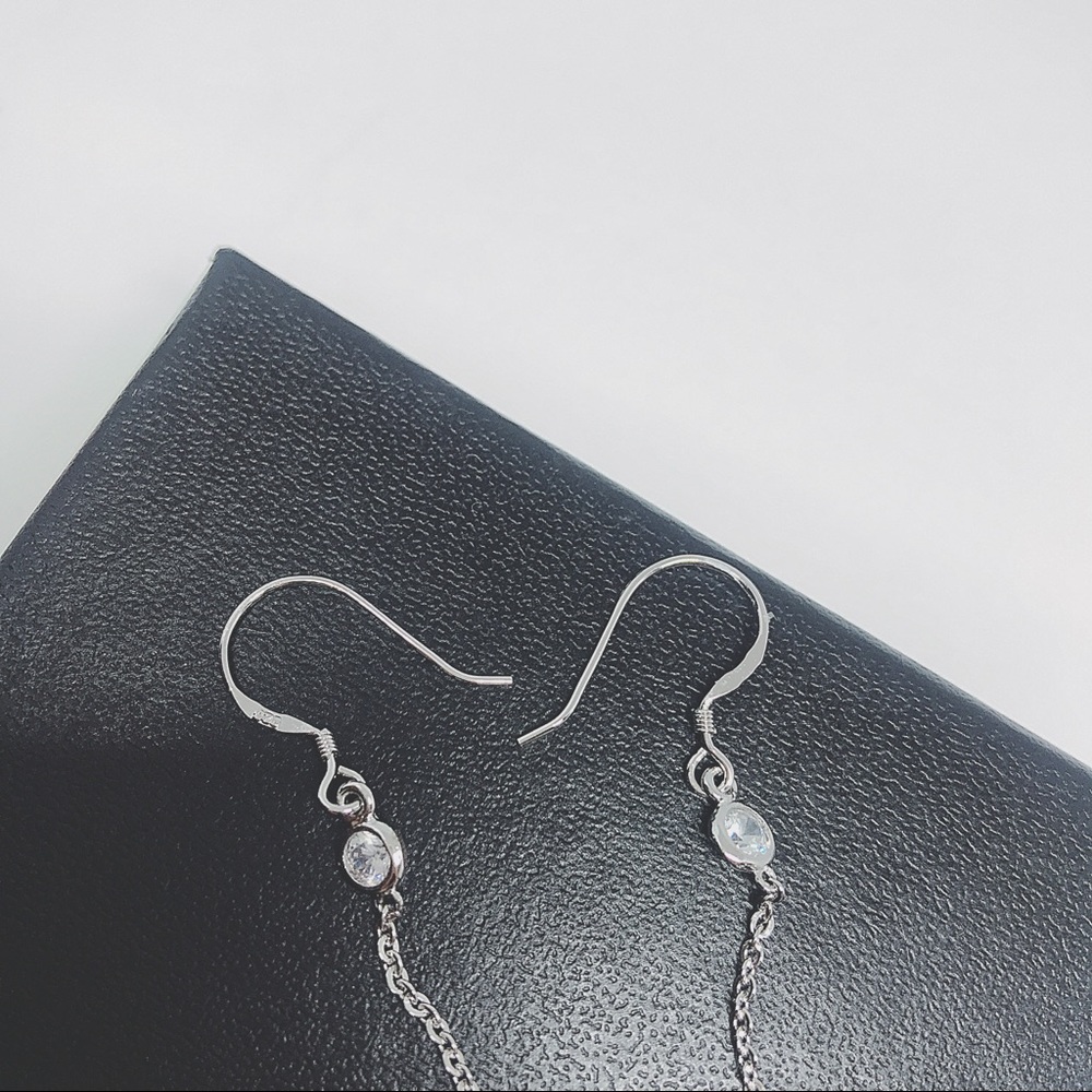 Freshwater Pearl Drop Sterling Silver Earring - Picture 6 of 7